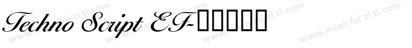 Techno Script EF字体转换